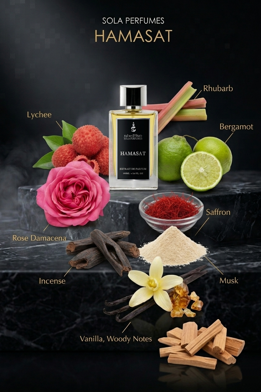 Hamasat (همسات)  (Unisex Extrait de Parfum – 100ml)