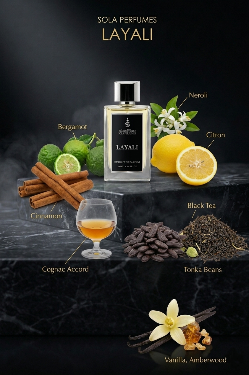 Layali (ليالي)  (Unisex Extrait de Parfum – 100ml)