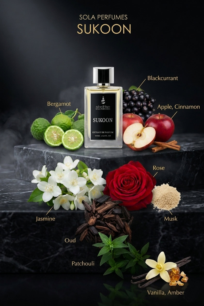 Sukoon (سكون)  (Unisex Extrait de Parfum – 100ml)